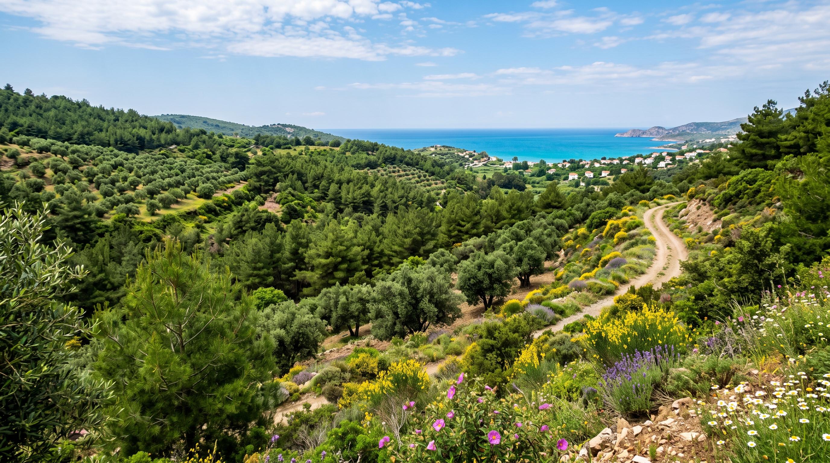 Restored Aegean coastline